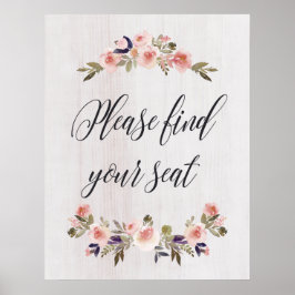 Por favor, encontre seu assento poster