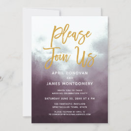 Por Favor, Junte-Se A Nós O Convite De Casamento D