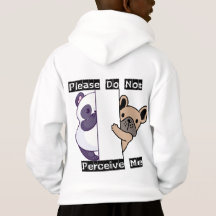 Por Favor Não Me Perceba Panda Francês Engraçado