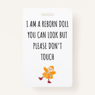 Por favor, não toque no Crachá da etiqueta do asse