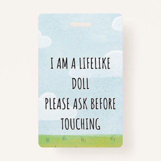 Por favor, não toque no Crachá da etiqueta do asse