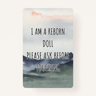 Por favor, não toque no Crachá da etiqueta do asse