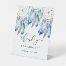 Por Favor, Pegue Um Chá de fraldas Sinal Boho
