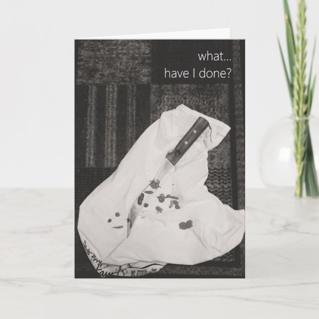 Por Favor, Perdoe-Me Cartão De Saudação (Frente)