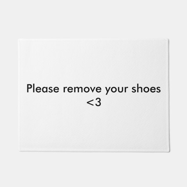 por favor, remova o tapete da porta do calçado (Frente)