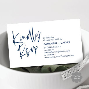 Por favor, responda Convite de Casamento Minimalis