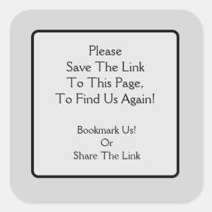 Por favor, salve um adesivo quadrado de link