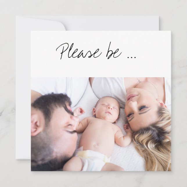 Por favor, seja o Cartão com fotos da Família Padr (Frente)