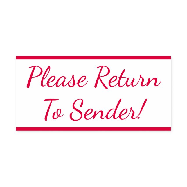 "Por Favor, Volte Ao Remetente!" Carimbo (Design)