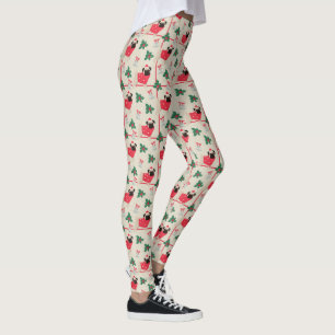 Pôr Leggings de Natal