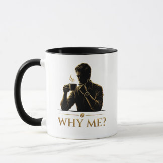 Por Que Eu? Caneca de Café com Estética Minimalist