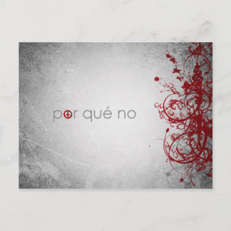 por que não a paz - cartão postal espanhol