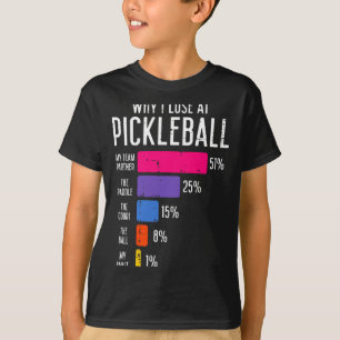 Por que perder no pickleball camiseta engraçada pa