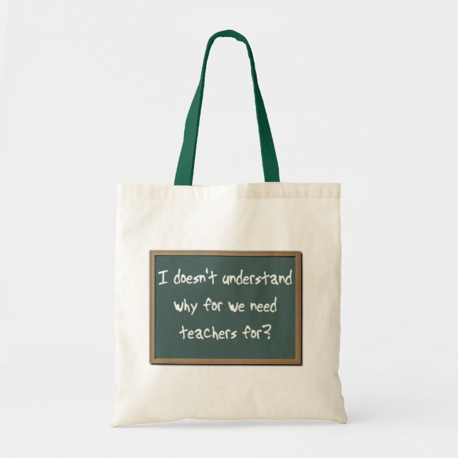 Por Que Professores Precisam de Bolsa Tote Diverti (Frente)