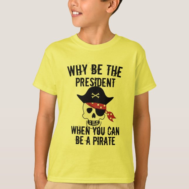 Por que ser design de camiseta pirata engraçada do (Frente)