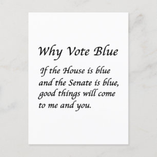 Por que votar azul no cartão postal de 2022