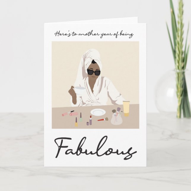 Por Seu Fabuloso Cartão De Aniversário (Frente)