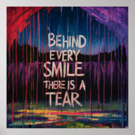 Por trás de cada sorriso, há um poster rasgador PN