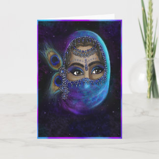 Por Trás Do Cartão De Saudação Do Véu