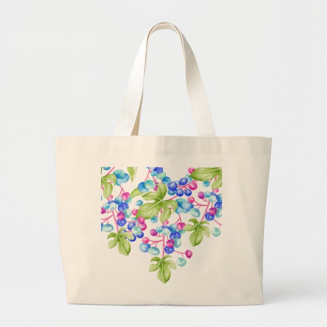 Porcelain Berries em uma Bolsa de compra Jumbo (Frente)