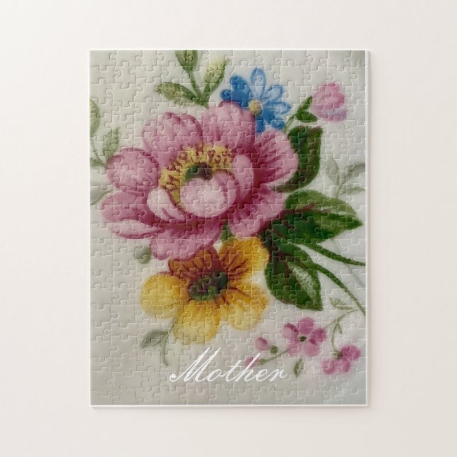 Porcelain Inspirou Flora Quebra-cabeça (Vertical)