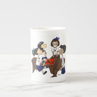 Porcelana A caneca automática da caixa de lápis
