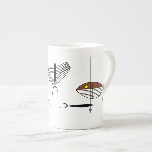 Porcelana BEM da caneca de China de osso do MAR (Frente Esquerda)