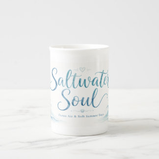 Porcelana Caneca Amante do Oceano de Alma de Água Salgada