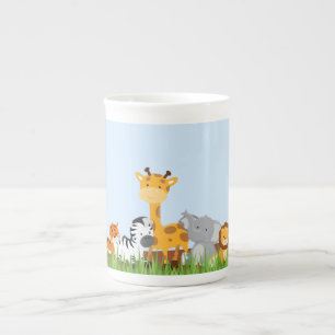 Porcelana Caneca bonito azul de China de osso 	dos animais