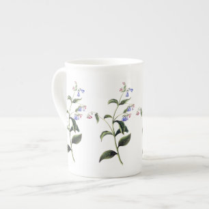 Porcelana Caneca botânica de China de osso dos Wildflowers