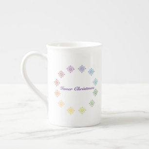 Porcelana Caneca China de Osso no Natal