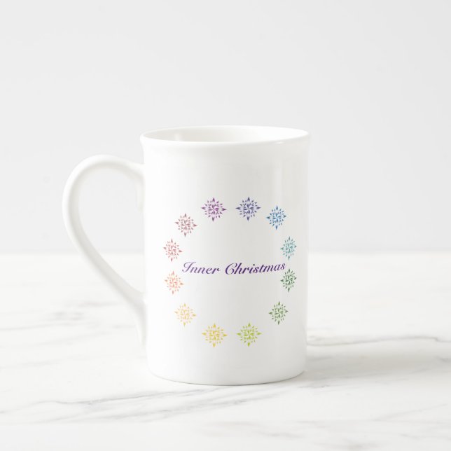 Porcelana Caneca China de Osso no Natal (Esquerda)