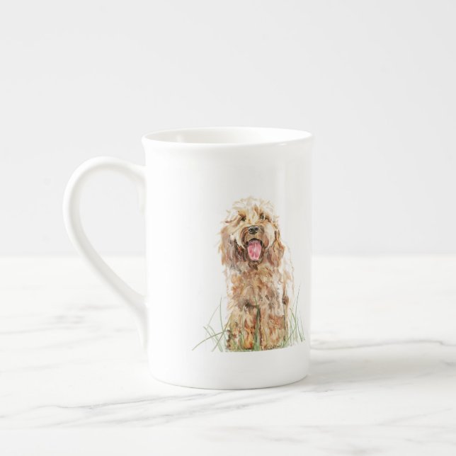Porcelana Caneca Cockapoo, Presente para Amantes de Cães, Ca (Esquerda)