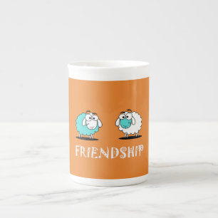Porcelana Caneca de Amizade Funky