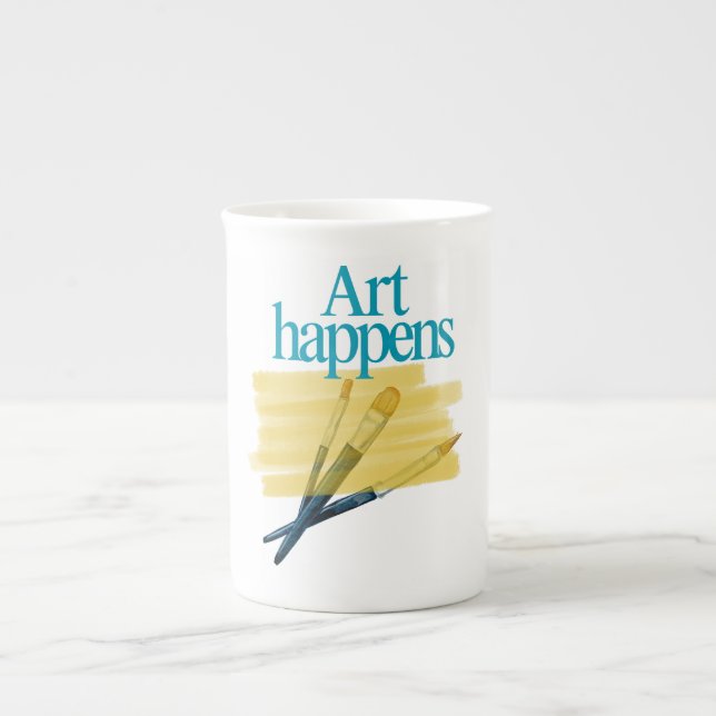 Porcelana Caneca de Artista (Frente)