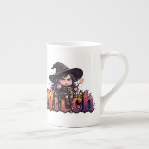 Porcelana Caneca de Bruxa Mal-Humorada Engraçada do Hallowee