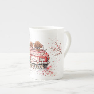 Porcelana Caneca de Café de Poodle Fofa – Caneca para Amante