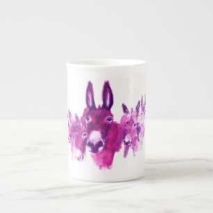 Porcelana Caneca de café do asno