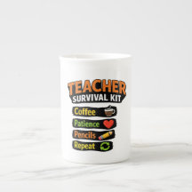 Caneca de Café Kit de Sobrevivência para Professor