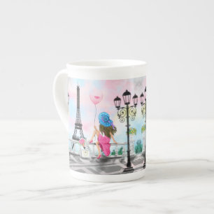 Porcelana Caneca de Café Paris Torre Eiffel