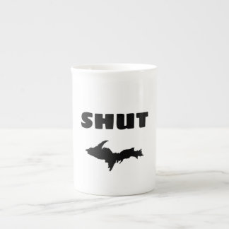 Porcelana Caneca de café superior engraçada da península