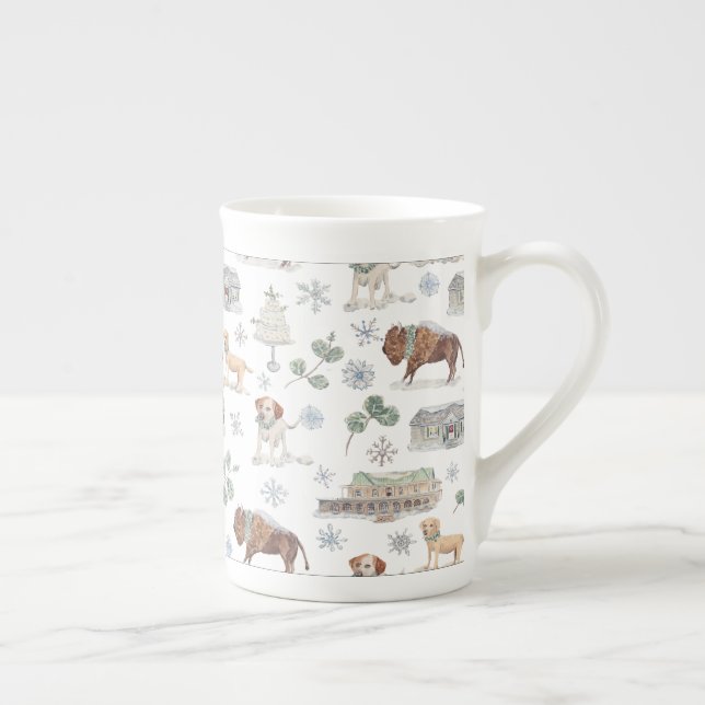 Porcelana caneca de casamento (Direita)