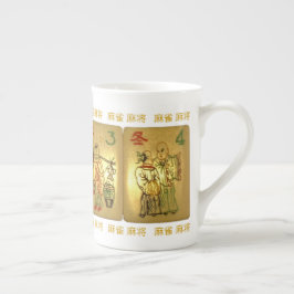 Porcelana Caneca de China de osso com azulejos da estação