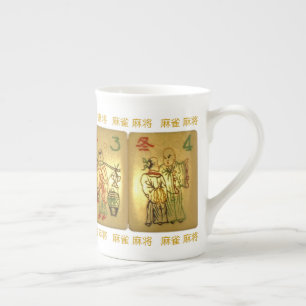 Porcelana Caneca de China de osso com azulejos da estação