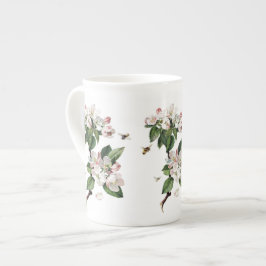 Porcelana Caneca de China de osso das flores e das abelhas