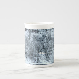 Porcelana Caneca de China de osso - de "dia inverno em