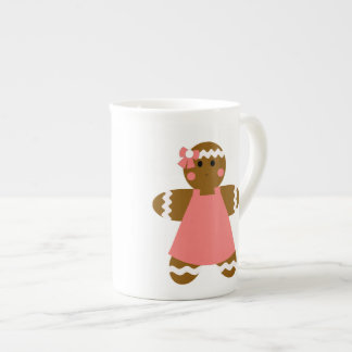 Porcelana Caneca de China de osso do menino e da menina do