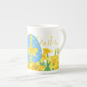 Porcelana Caneca de China de osso dos Daffodils da páscoa