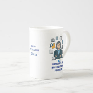 Porcelana Caneca de Contador Aposentado – Presente Divertido