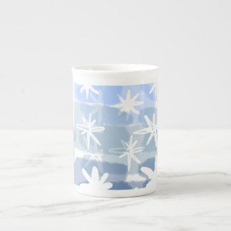 Porcelana Caneca de Latte - elegância de inverno